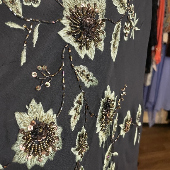 Vtg XSCAPE Whimsygoth Beaded Gown Size 12 - Picture 7 of 8